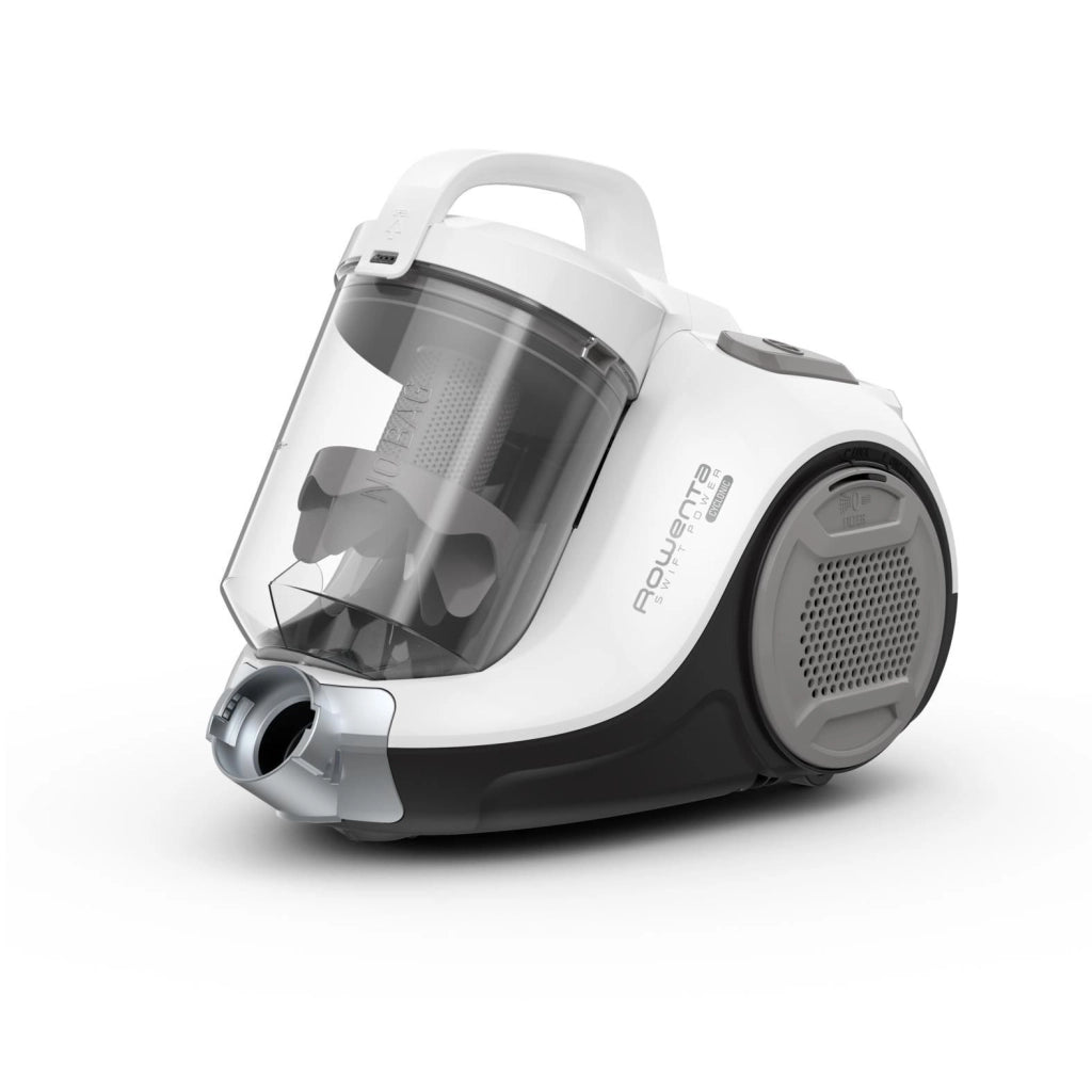Rowenta RO2957EA Swift Power Cyclonic Aspirapolvere a Traino Senza Sacco Ciclonica 1.2 L 750 W 77 dB colore Bianco Grigio