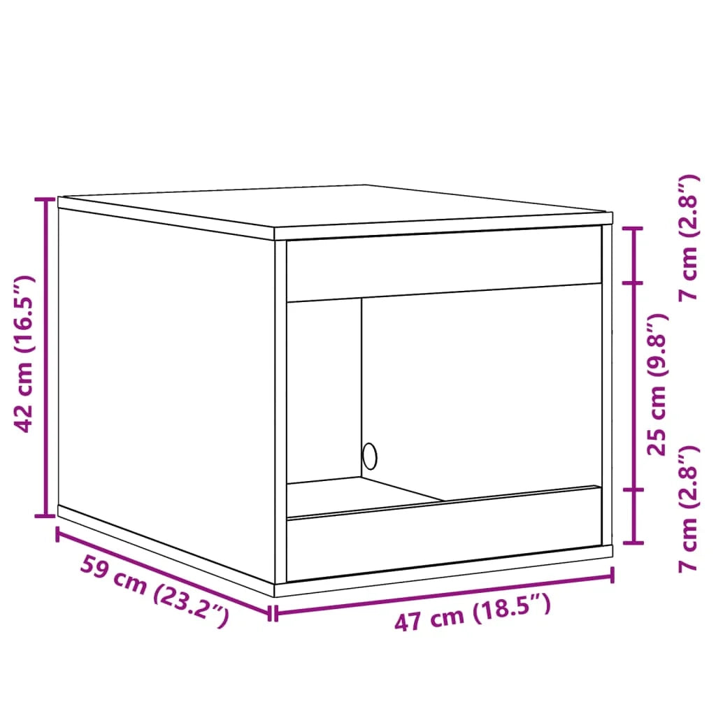 Mobiletto per lettiera per gatti in legno ingegnerizzato grigio 02_0043320