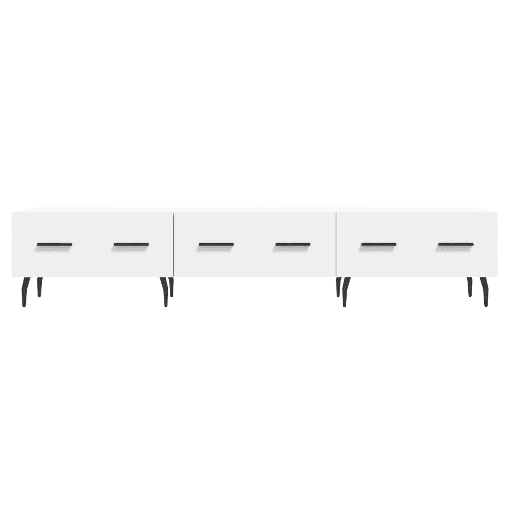 Mobile Porta TV Bianco 150x36x30 cm in Legno Multistrato 829164