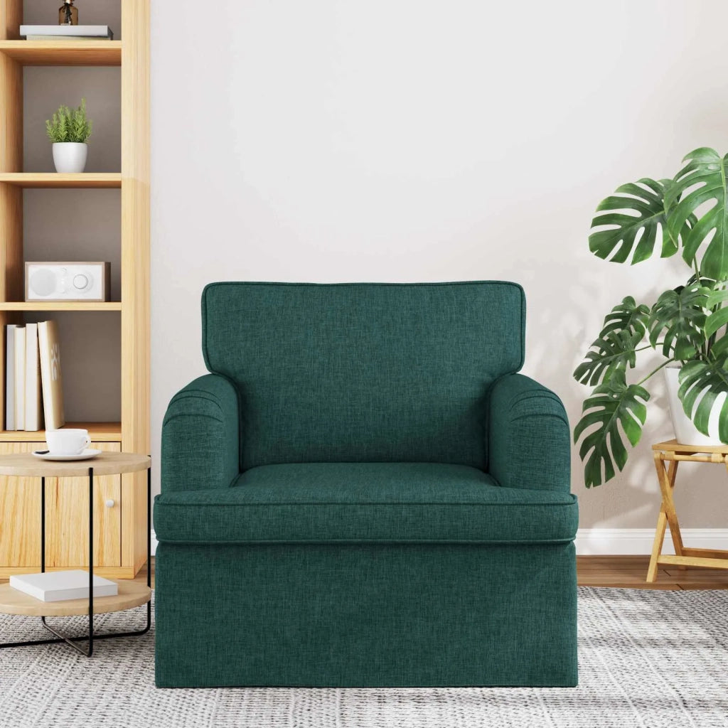Divano Verde Scuro 84 x 80 x 85 cm Tessuto 42024479