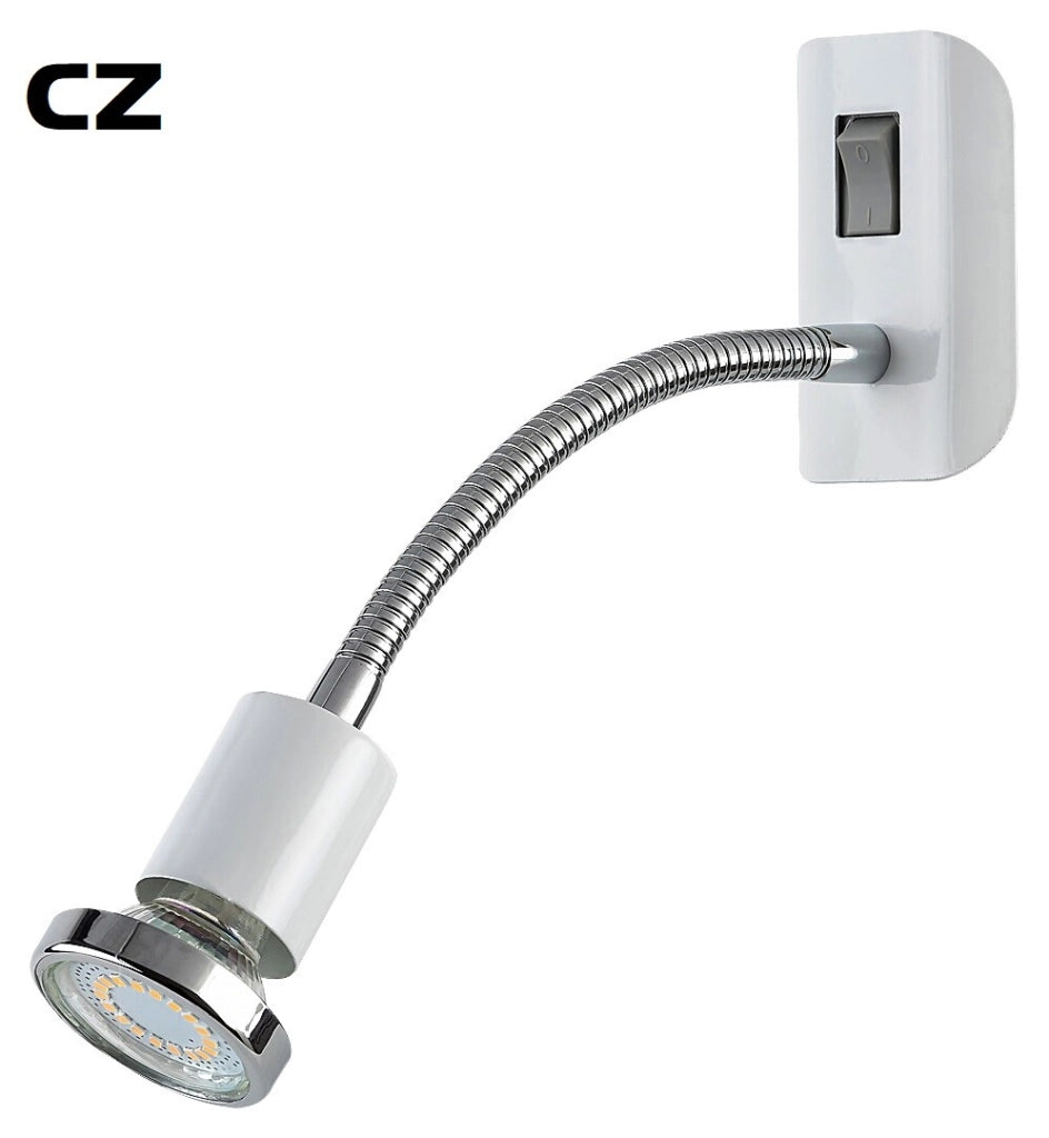 Applique Rabalux Dobra bianca metallo con spina GU10 35W