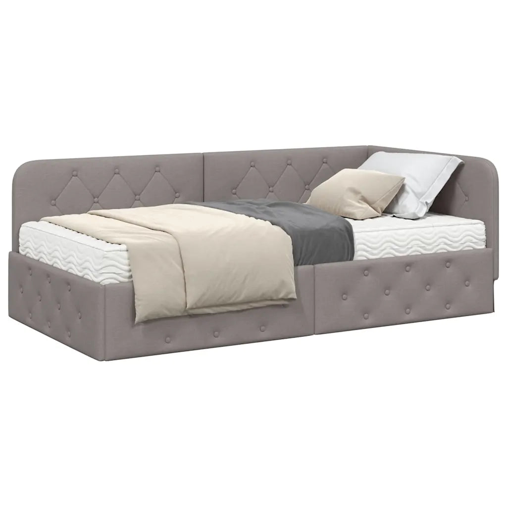 Cornice del letto ad angolo Talpa 100 x 200 cm Tessuto