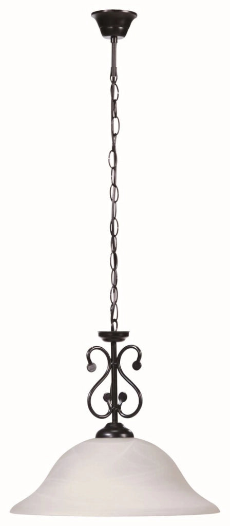 Lampada a sospensione Rabalux Dorothea Ø40 nera E27