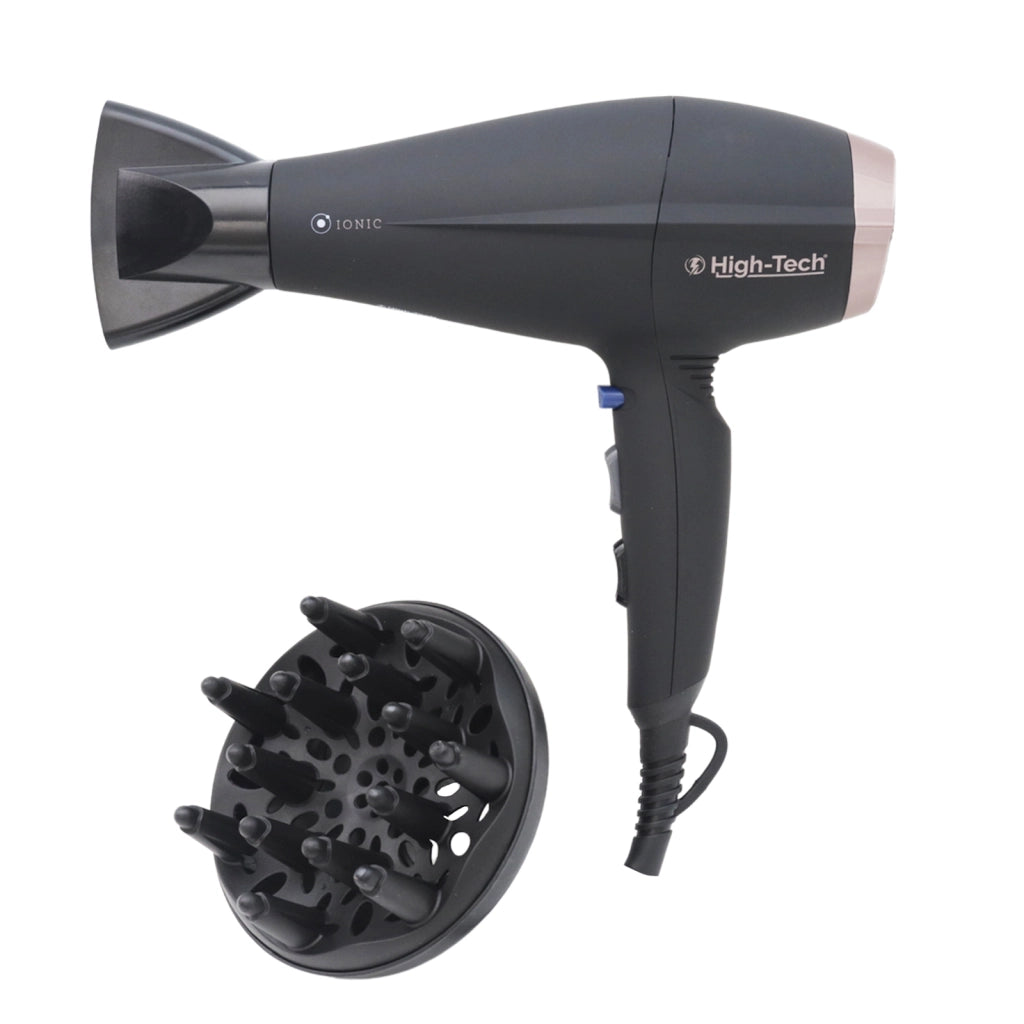 HIGH-TECH ASCIUGACAPELLI CON DIFFUSORE DA 2200 W A 3 LIVELLI DI TEMPERATURA