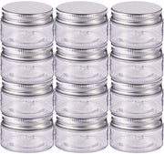 Contenitori di conservazione 20 pezzi 30 ml - Plastica - Tappi in alluminio a viti - Portatile - Adatto per cosmetici - Riciclabile - Ideali per l'organizzazione - Contenitori di conservazione