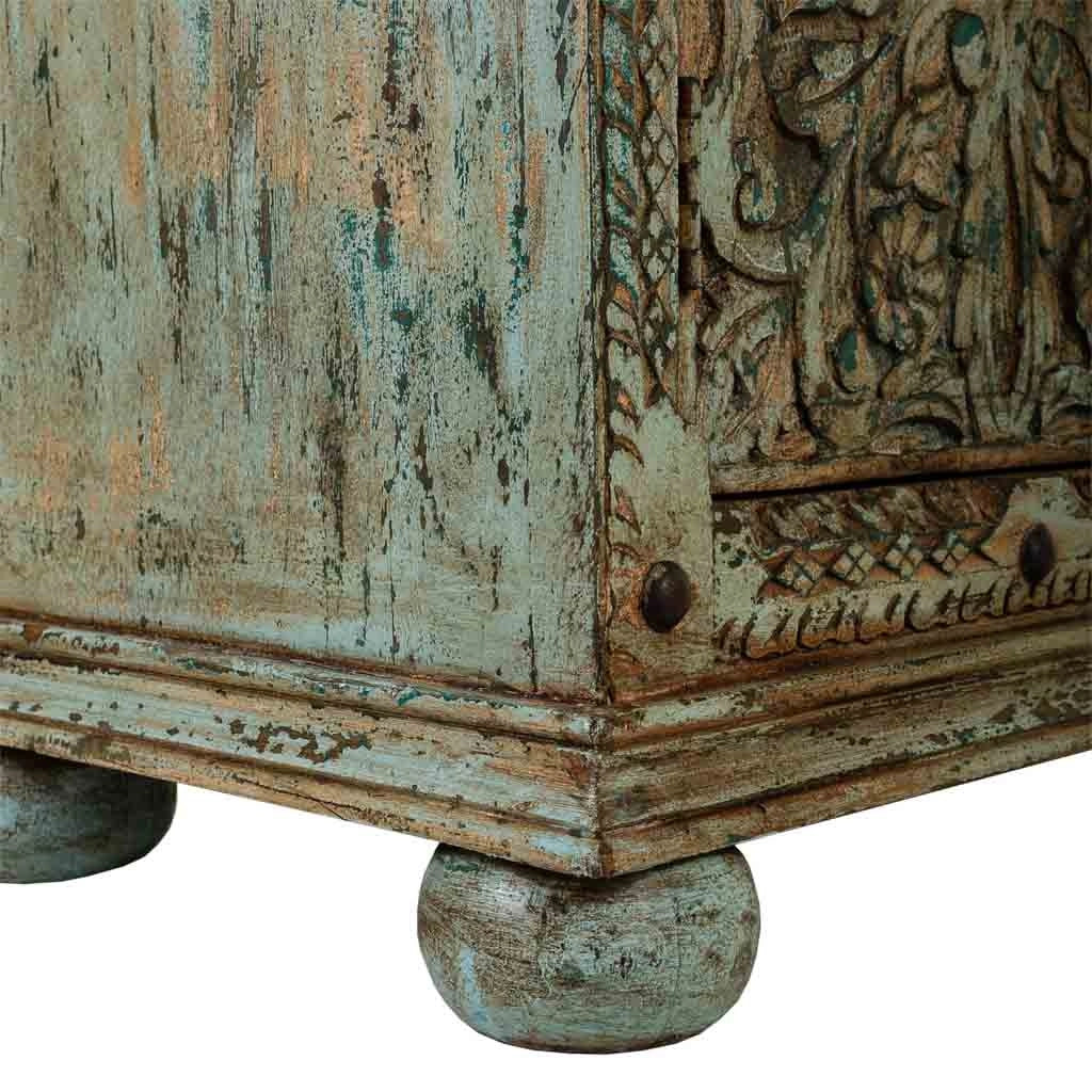 Credenza in legno verde 165x45x76