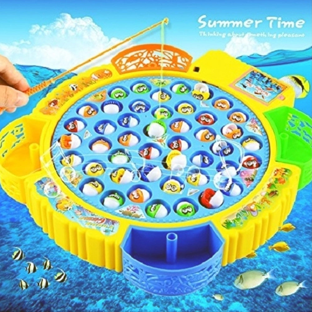 Trade Shop - Pesca Pazza 45 Pesci Gioco Da Tavolo Bambini Gara Giocattolo Con 4 Canne Incluse -