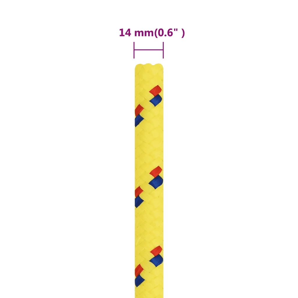 Corda | Fune per barca Gialla 14 mm 250 m in Polipropilene