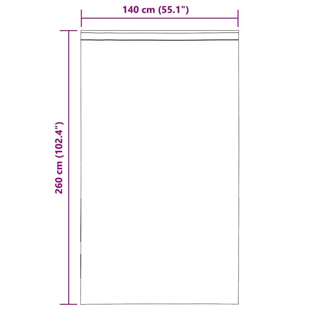 Tende in Voile con Linguetta 2 pz Marrone 4102265
