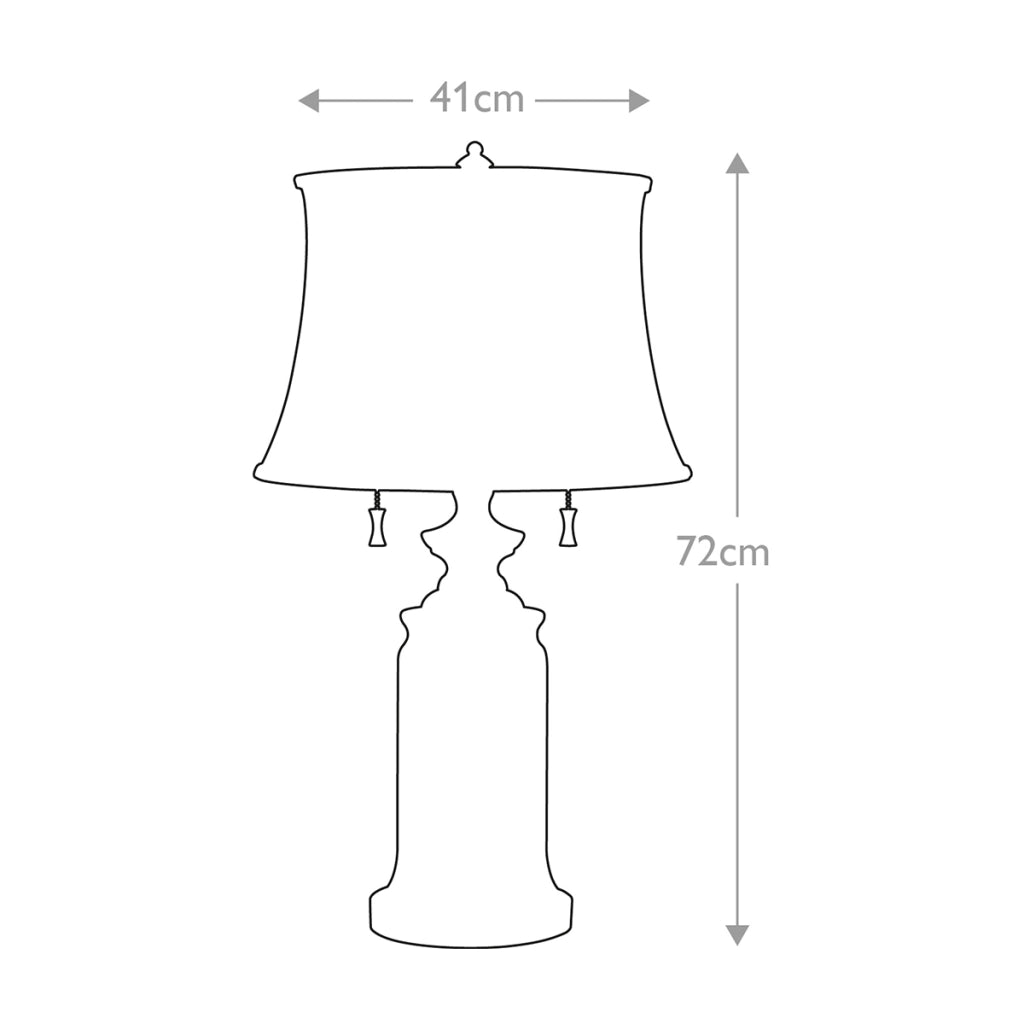 Lampada tavolo classica ottone Stateroom E27 68cm Feiss