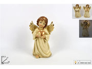 Decorazione Natalizia Angelo con Cuore o Libro con Luce 25,5 cm