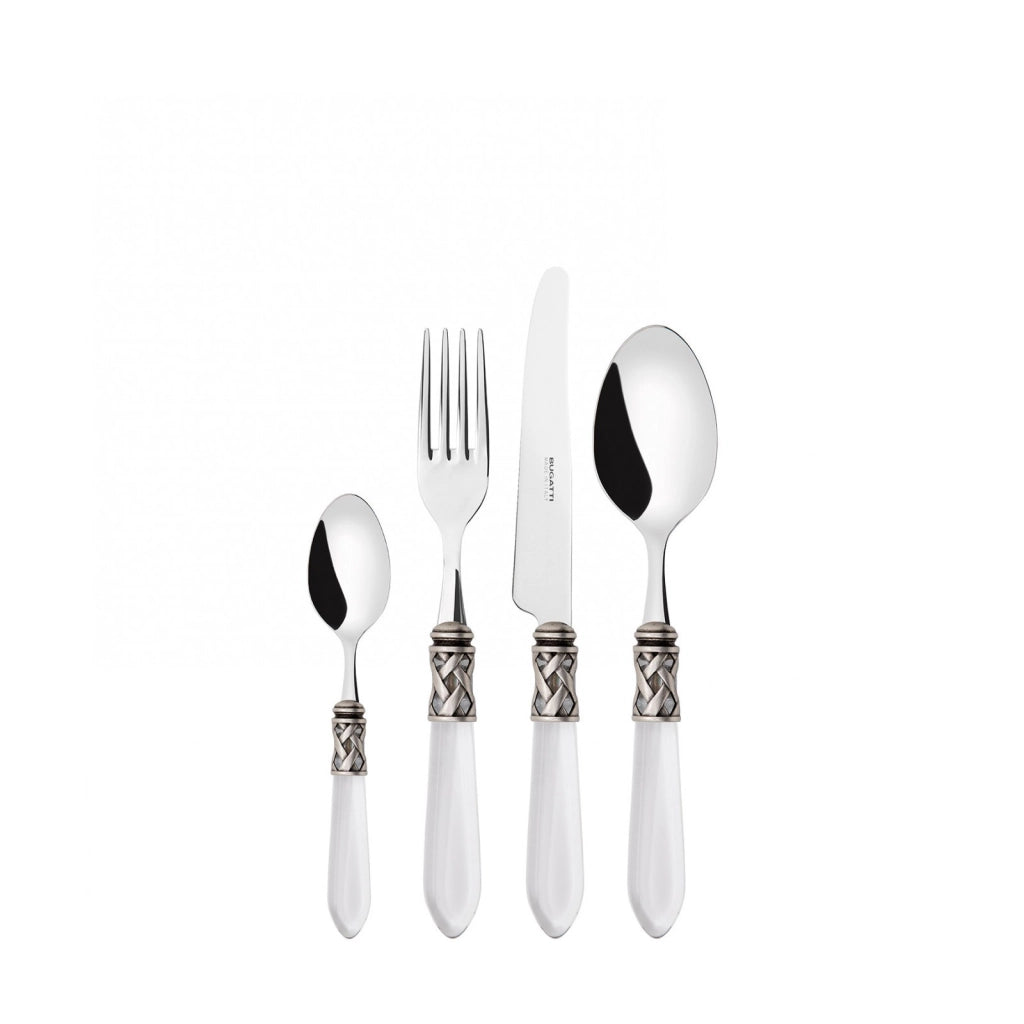 ALADDIN Ghiera Argento Anticato, Posate Set 24pz, Scatola