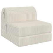IDMarket - Sedia PALOMA in velluto a coste beige