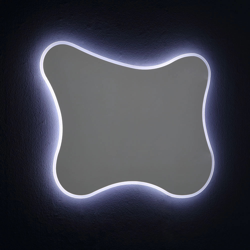 Specchio 100x75 con cornice a led
