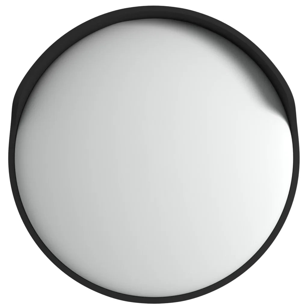 Specchio stradale convesso per esterni nero ?45 cm in policarbonato
