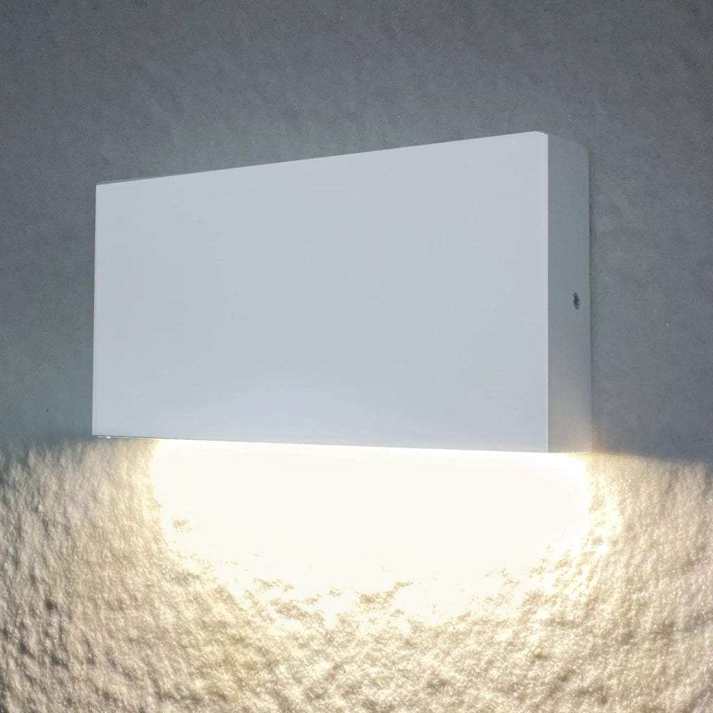 Applique esterna LED rettangolare bianca Chicago Polux IP44