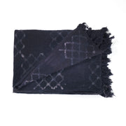Coperta in cotone 100% nera cm. 180 x 125