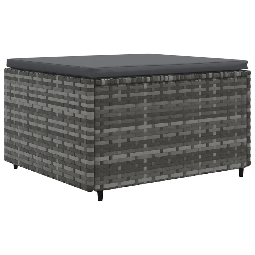 Set Divani da Giardino 6 pz con Cuscini in Polyrattan Grigio 3308242