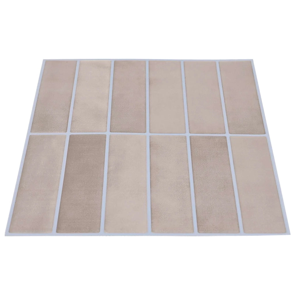Piastrella Rettangolare 20 pcs Caffè beige 29 x 23 x 0,08 cm 42046178