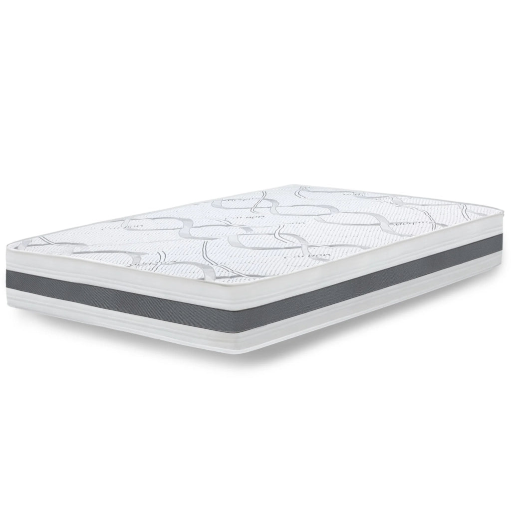 Materasso in Memory Foam Singolo 95x185 Altezza 22 cm | Rigidità media/alta | Tessuto Anallergico e Traspirante | Proprieta' Ortopediche Automodellanti | Prodotto in Italia