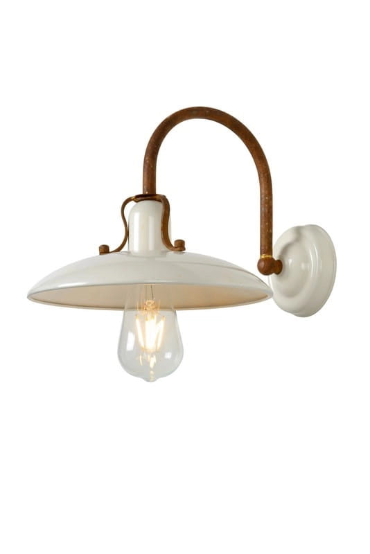Applique Lucide Römer 1 luce metallo beige/marrone E27 60W