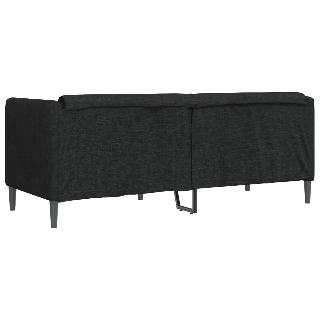 Divano a 2 Posti-Sofa 2 Posti Nero in Tessuto 149305