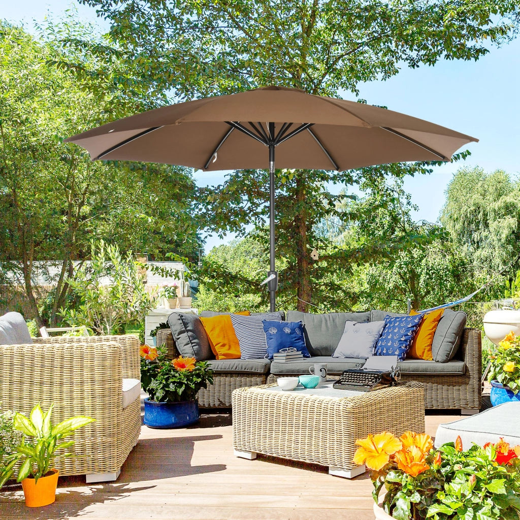 Sombrilla da giardino ¨C zephmum ¨C marrone, ?300x252 cm