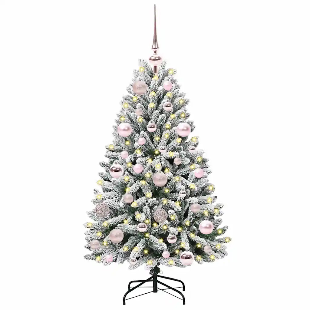 Albero di Natale artificiale con 150 LED Verde e Bianco 120 cm 3395732