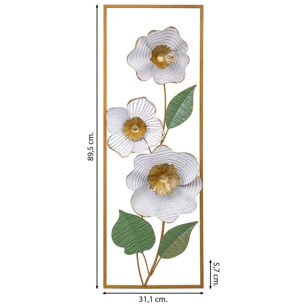 Carta da parati decorativa in metallo 31,1x89,5x5,7