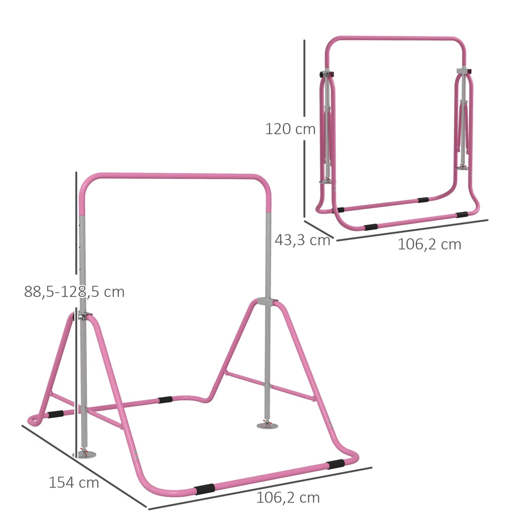 Sbarra Parallele Pieghevole ¨C Minimal ¨C Altezza Regolabile Rosa