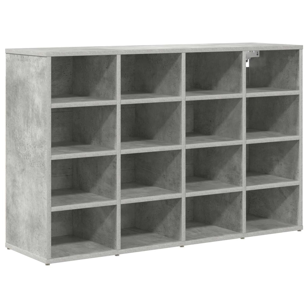 Mobile per scarpe-Scarpiera Grigio cemento 103 x 30 x 67 cm