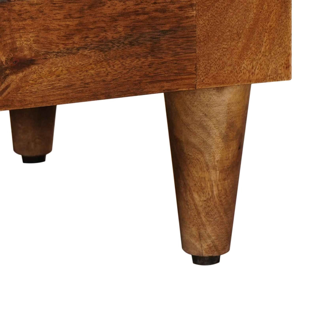 Mobile da bagno moderno con cassetto e ripiano 38 x 33 x 160 cm in legno di mango noce 02_0057805