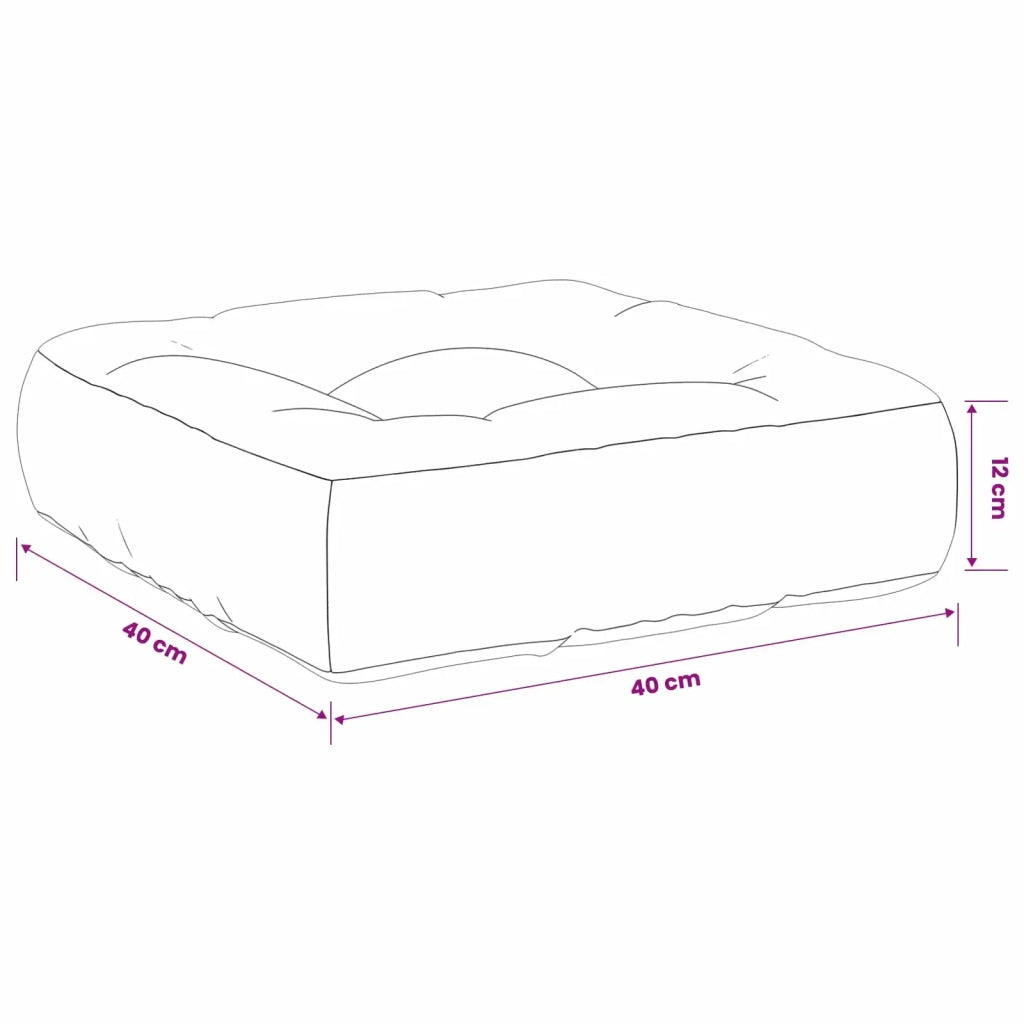 Cuscini per Sedia in 4 Pezzi VIANEN 4 pcs 100% Poliestere 953465