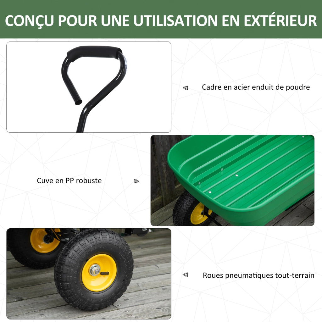 Carriola Giardino ¨C Minimal ¨C 125L Giallo Verde