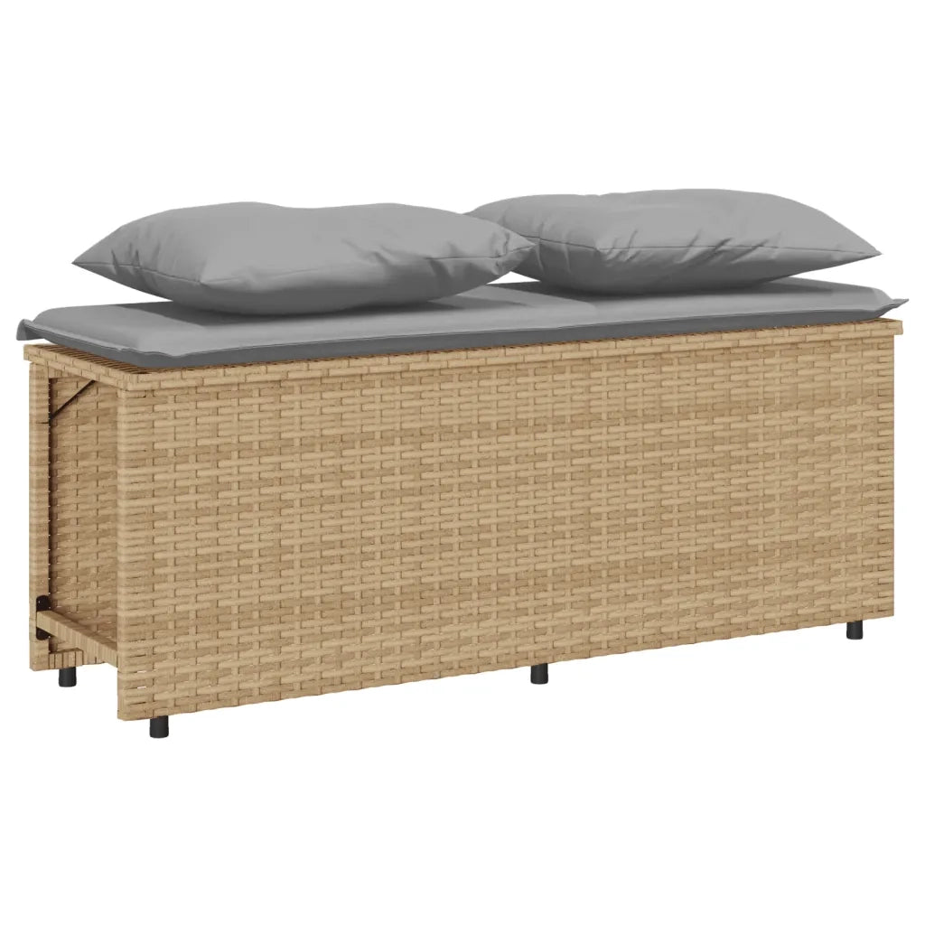 Set da Pranzo da Giardino 3 pz con Cuscini Beige in Polyrattan 4003905