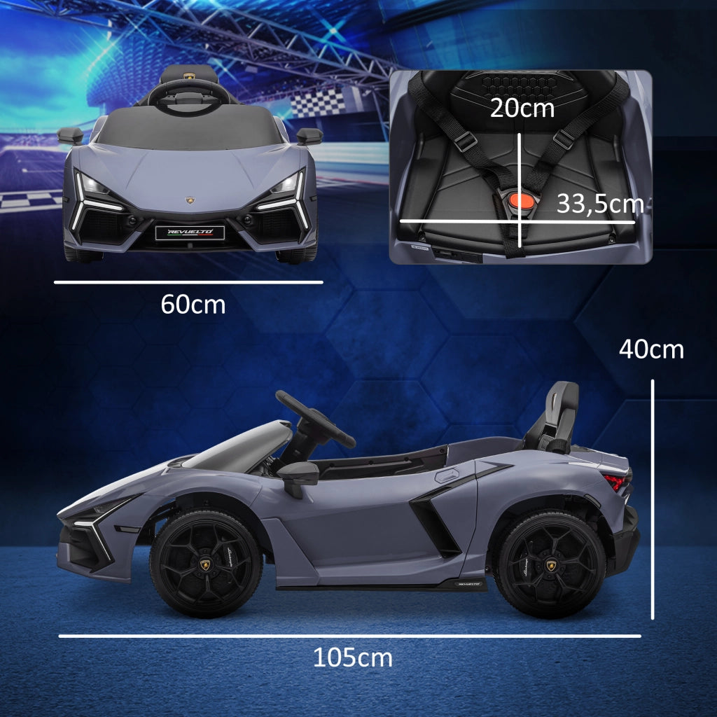 Auto Elettrica per Bambini ¨C zephmum ¨C Telecomando, Grigio