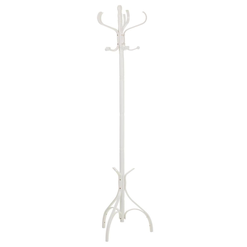 Appendiabiti da terra in legno bianco 45x45x182h