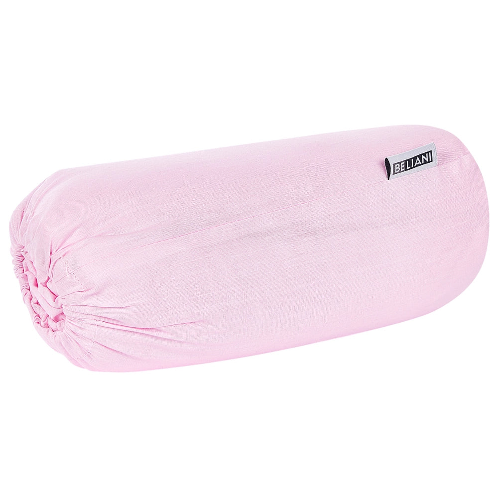 Lenzuolo con angoli cotone rosa pastello 200 x 200 cm con bordi elastici modello classico a tinta unita camera da letto classica
