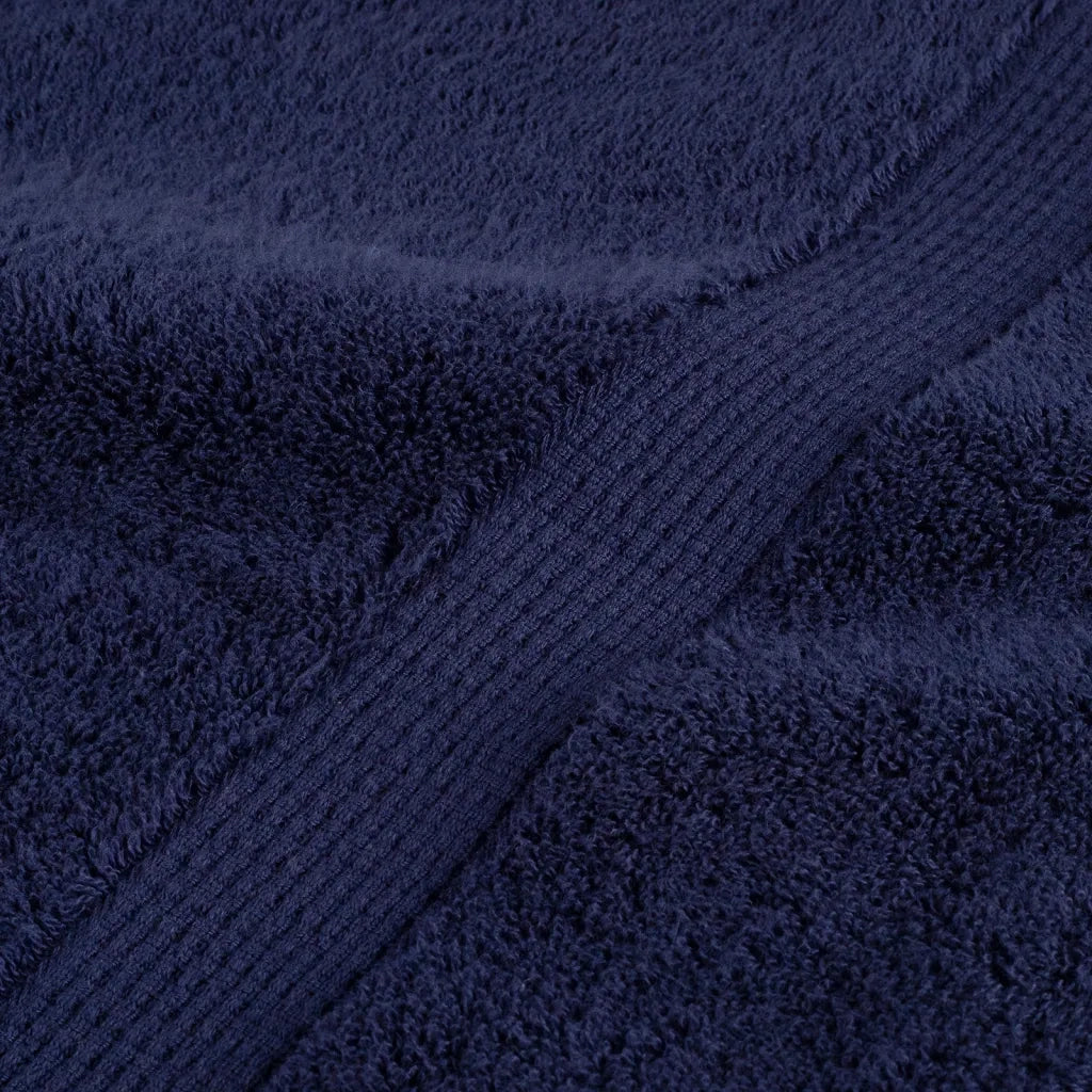 Asciugamani da doccia premium SOLUND 2 pezzi blu navy 70x140 cm 600 g/m2