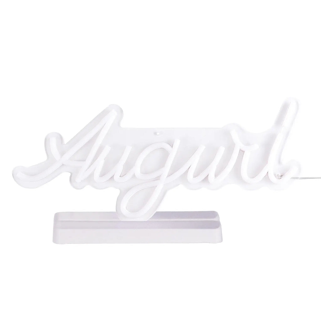 Scritta Auguri 40 cm MiniNeon LED B Caldo Timer