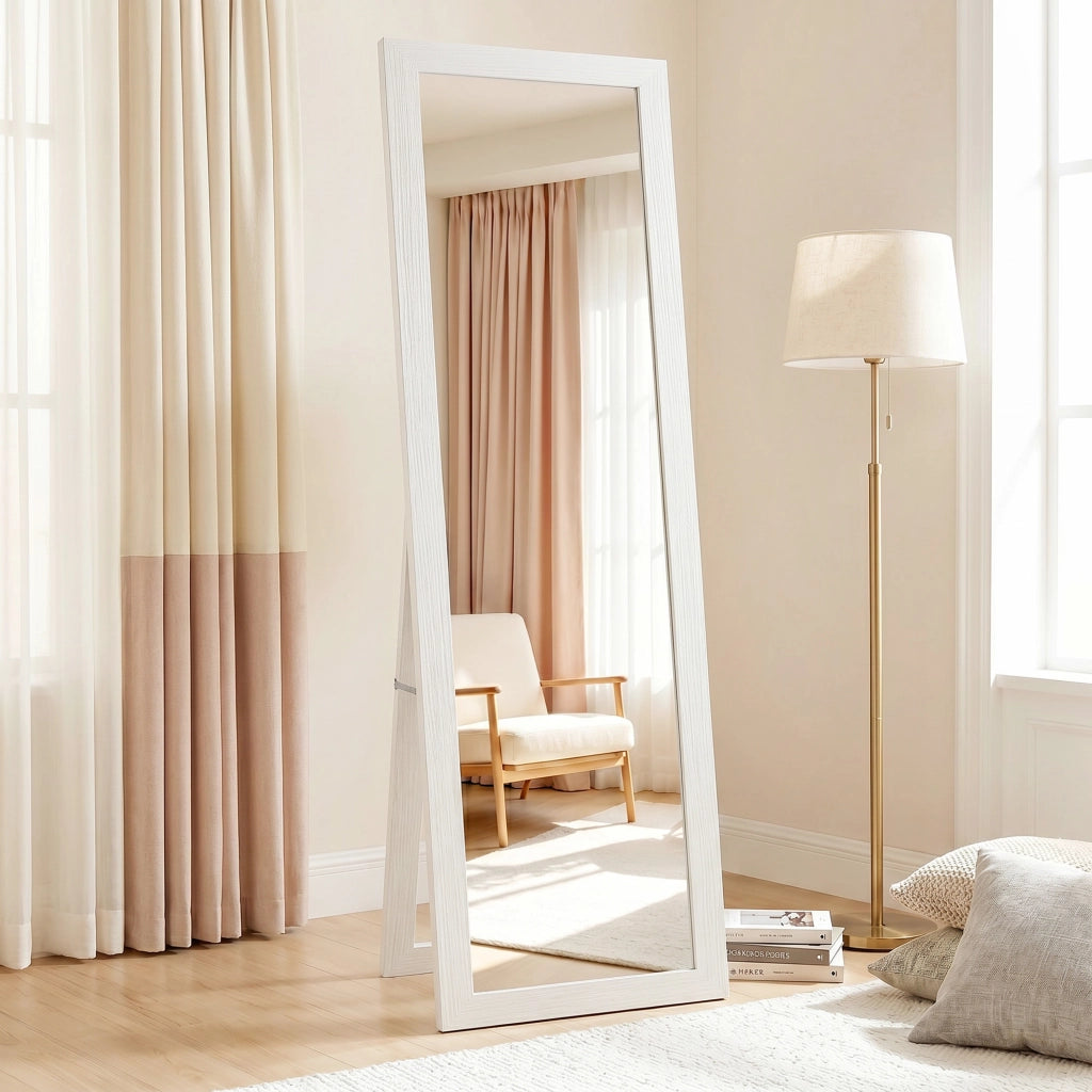 Specchio a Pieno Corpo ¨C Minimal ¨C Bianco 157x37 cm