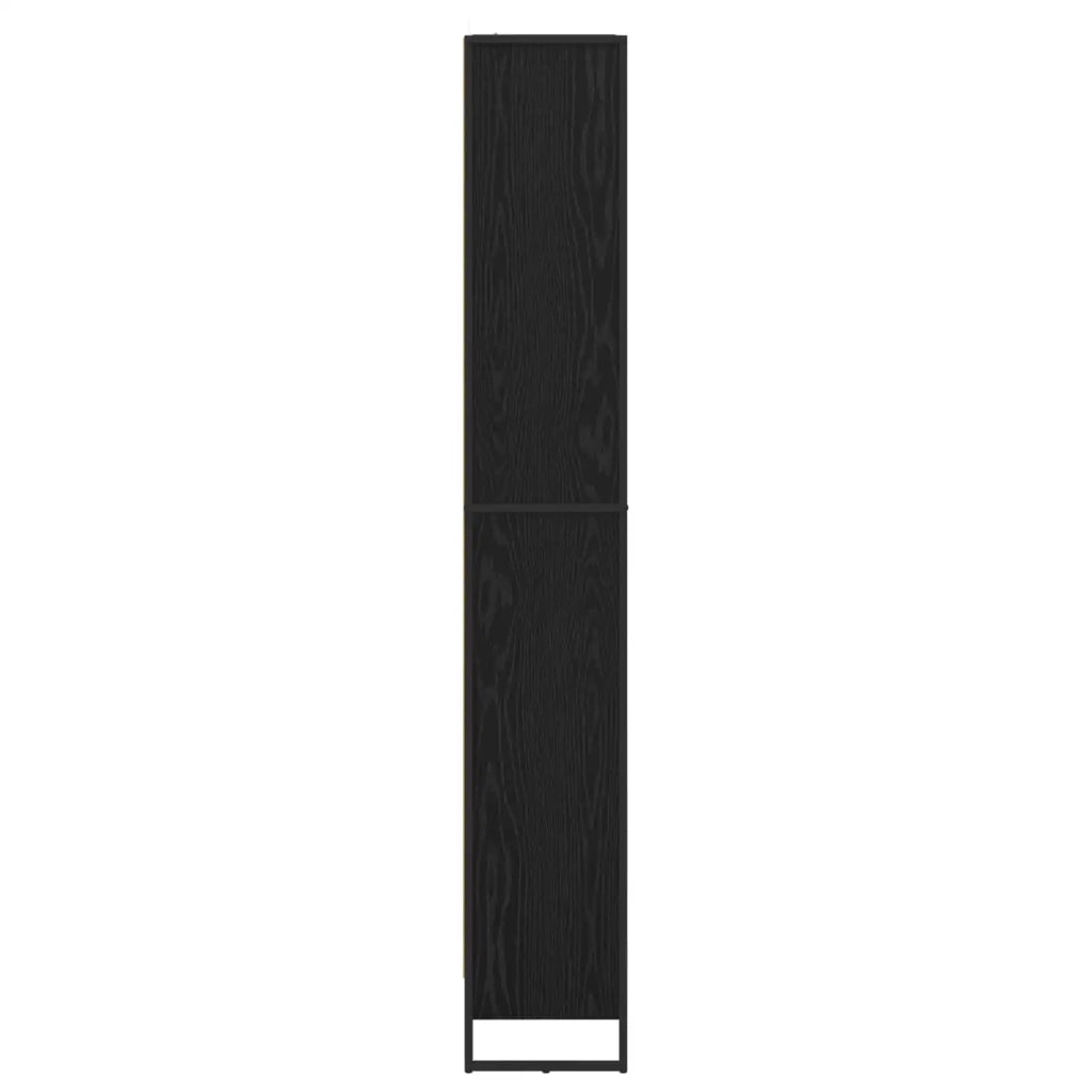 Armadio per Libri 2 pcs Rovere Nero 80 x 30 x 155 cm