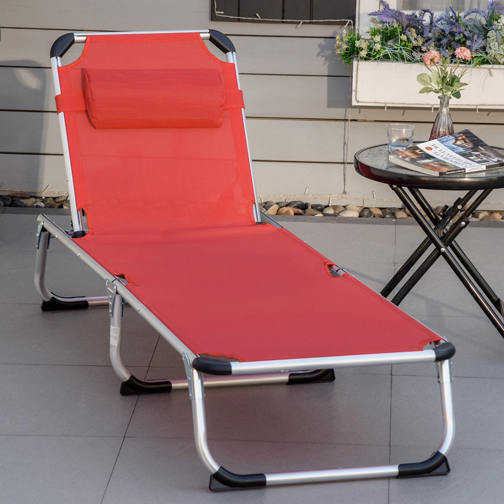 Sdraio pieghevole da giardino con cuscino ¨C Minimal ¨C Grigio 120 kg