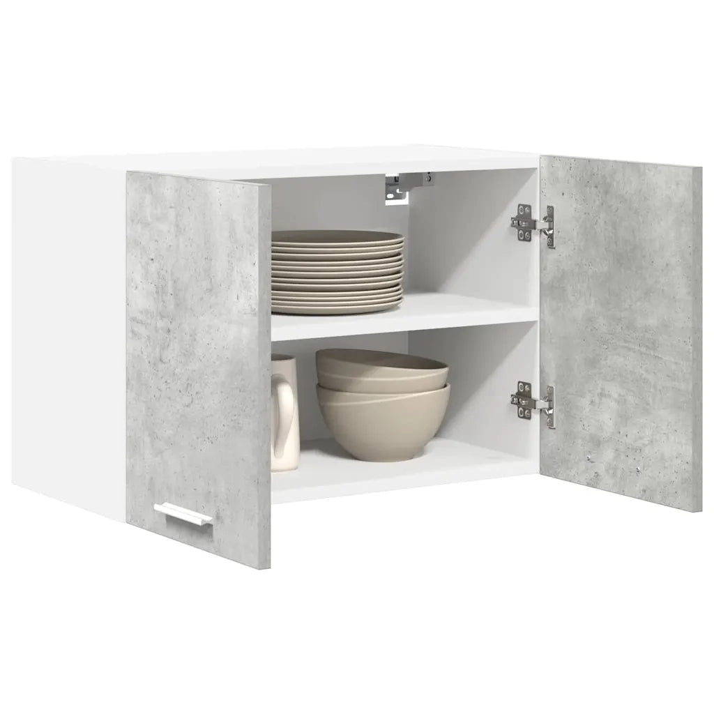 Armadio pensile 2 pcs Grigio Cemento e Bianco 60 x 31 x 40 cm 884169