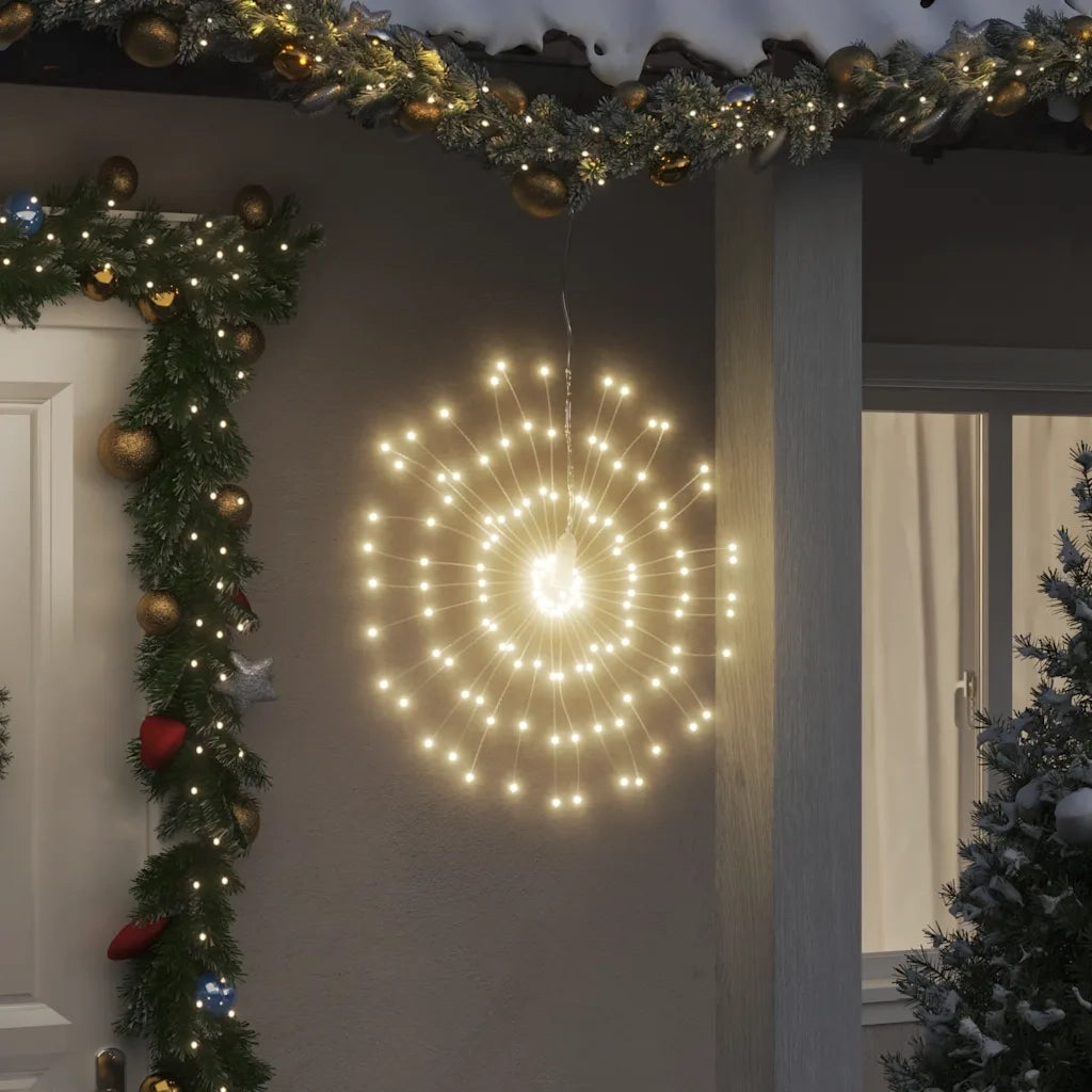 Illuminazioni di Natale Galassia 140 LED 4 pz Bianco Caldo 17 cm CFW8574619