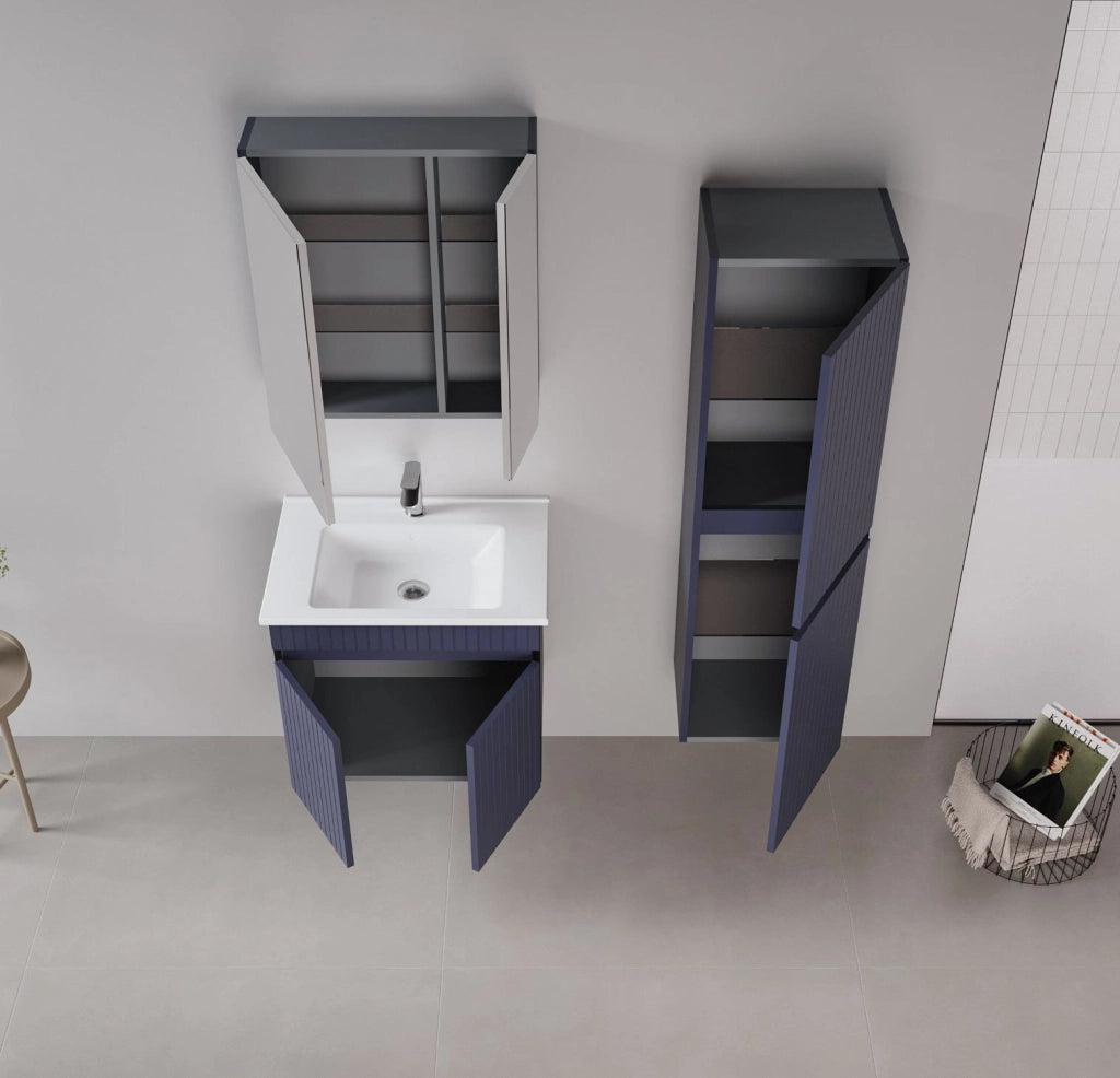 Mobile da bagno "Tivoli 40" - cm - Blu navy opaco