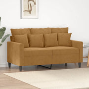 Divano a 2 Posti-Sofa 2 Posti marrone 120 cm in Velluto 698822