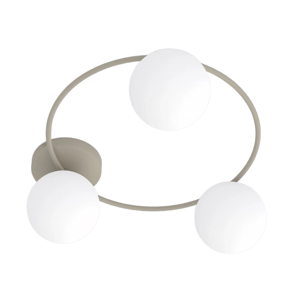 Plafoniera a sfere SOPRA 3xE14 beige bianca Emibig