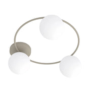 Plafoniera a sfere SOPRA 3xE14 beige bianca Emibig