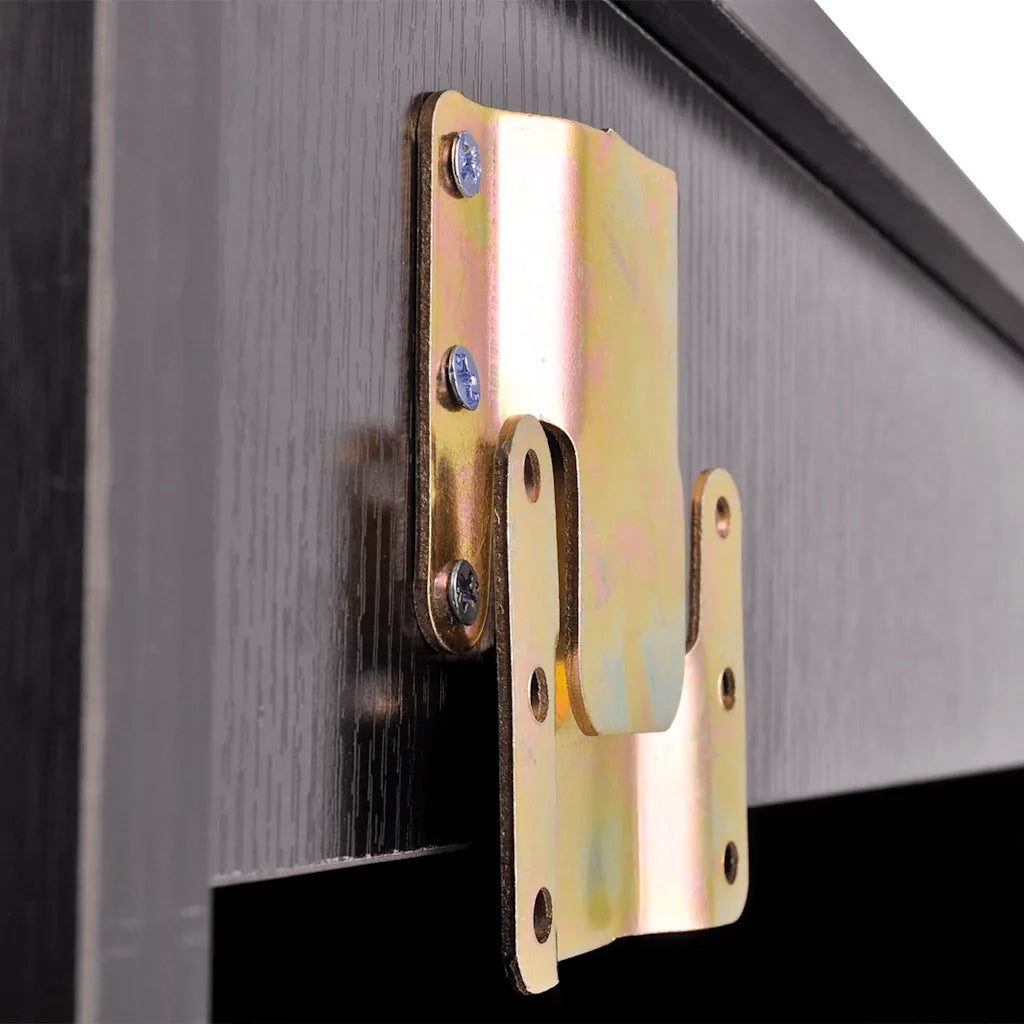 Set Mobili da Bagno | Armadio da bagno con Lavabo 8 pz Nero